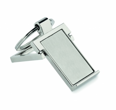 Logo trade promotional product photo of: Metal key ring phone stand