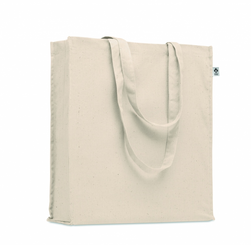 Logo trade promotional merchandise photo of: Organic cotton shopping bag