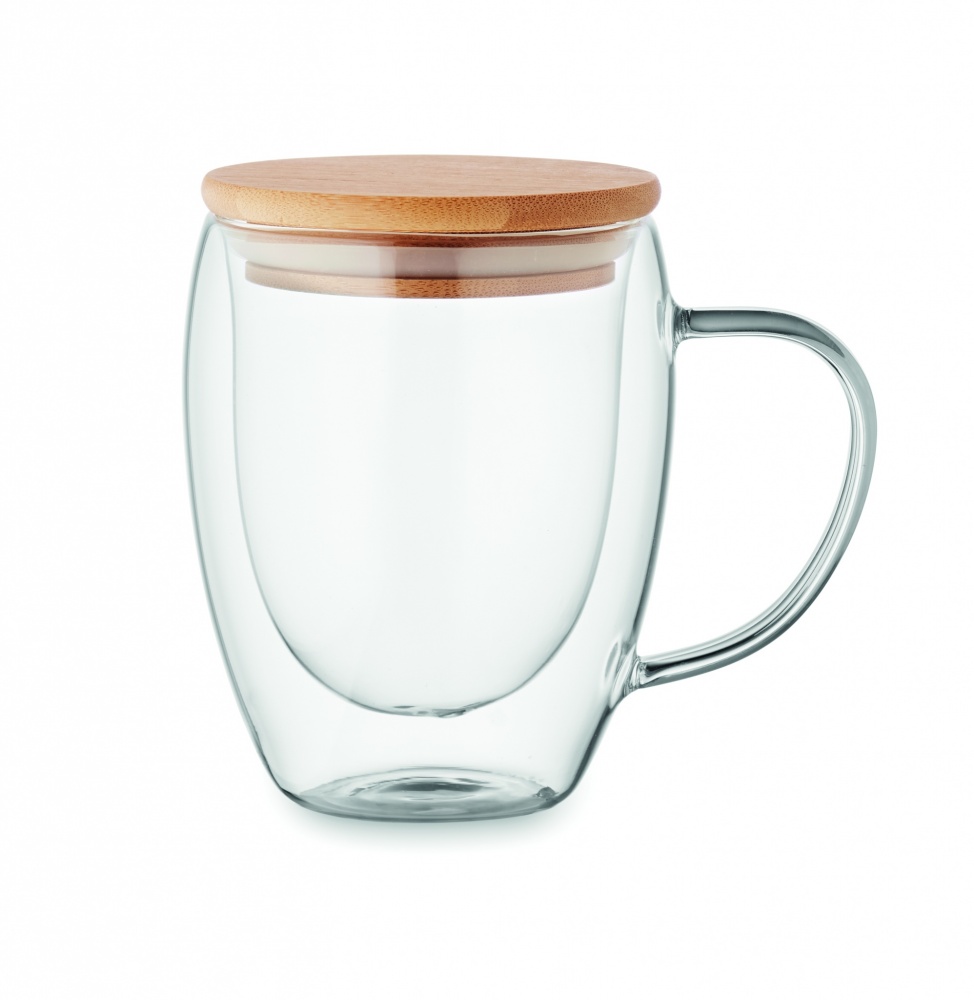 Logo trade corporate gift photo of: Double wall borosilicate mug