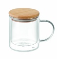 Double wall borosilicate mug, Transparent