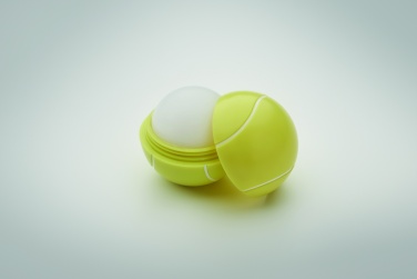 Logo trade promotional giveaway photo of: Lip balm in tennis ball shape