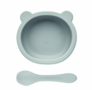 Logotrade promotional merchandise picture of: Silicone spoon, bowl baby set