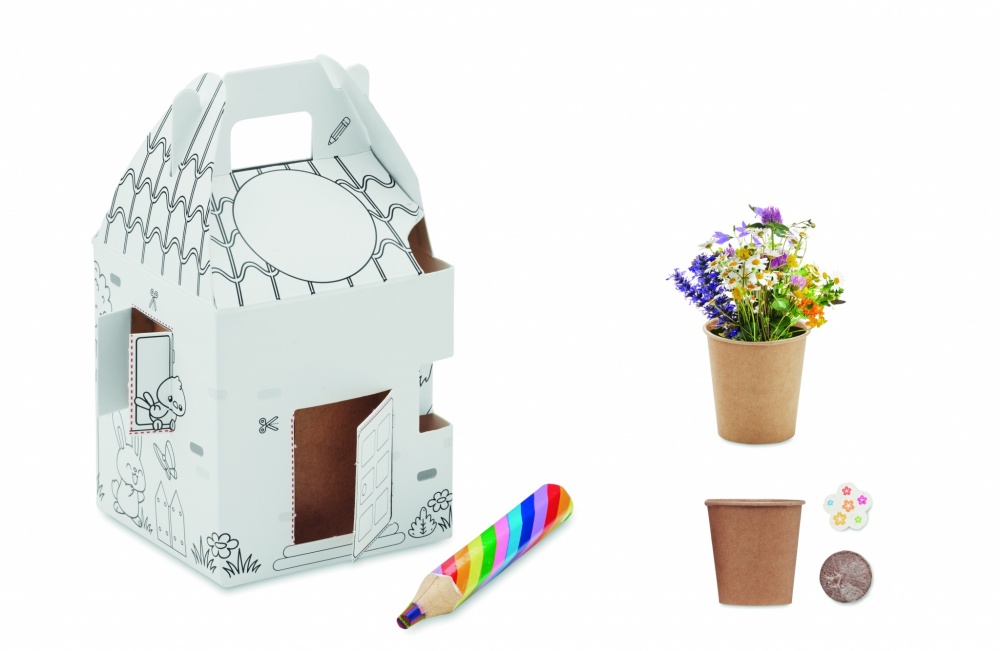 Logo trade advertising product photo of: House shaped seeds grow set