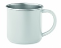 Recycled stainless steel mug, White