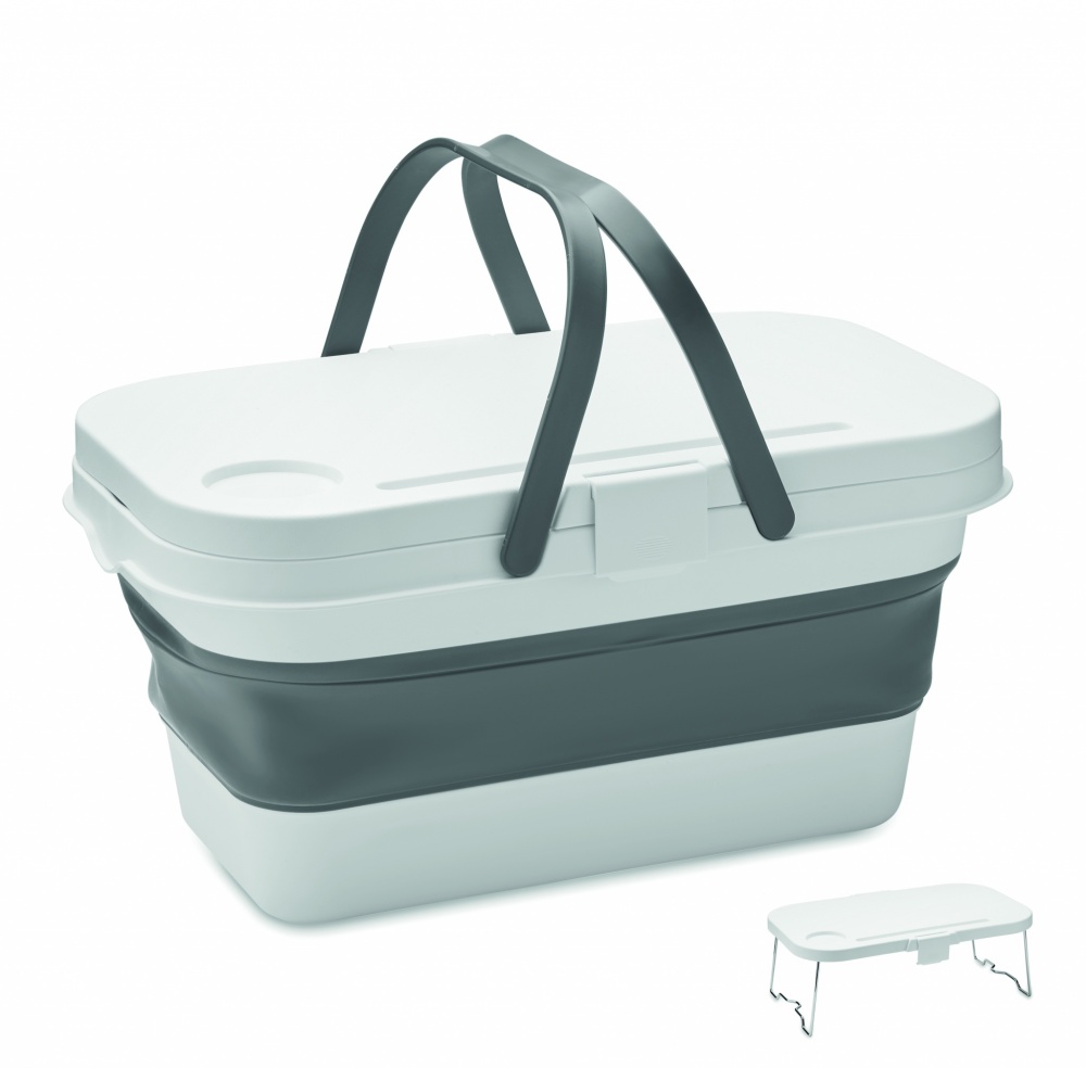 Logo trade promotional giveaway photo of: Collapsible picnic basket