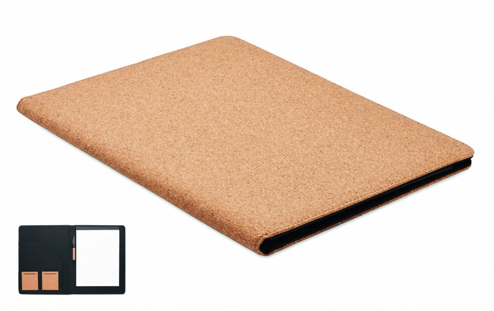 Logo trade promotional items image of: A4 cork conference folder