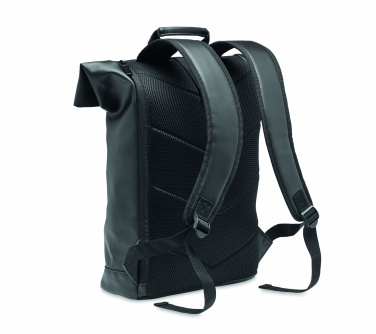 Logotrade advertising products photo of: Laptop PU Rolltop backpack