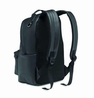 Logo trade promotional merchandise image of: Laptop 15" soft PU backpack