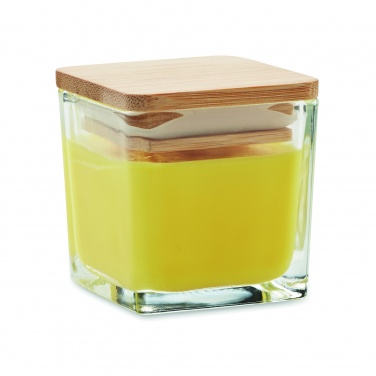 Logo trade corporate gifts image of: Squared fragranced candle 50gr