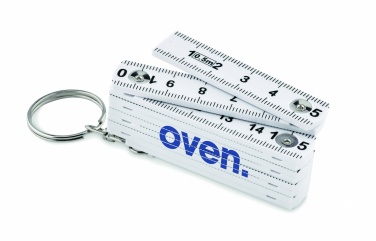 Logo trade advertising product photo of: Carpenters ruler key ring 50cm