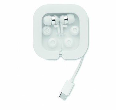 Logo trade promotional product photo of: Ear phones with silicone covers