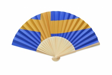 Logo trade business gift photo of: Manual fan flag design