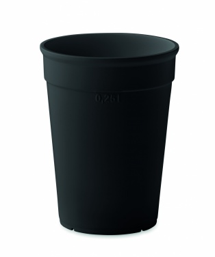 Logo trade business gifts image of: Recycled PP cup capacity 250 ml