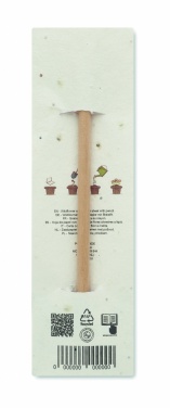 Logo trade promotional gifts picture of: Natural pencil in seeded pouch