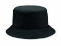 9aper straw bucket hat, Black