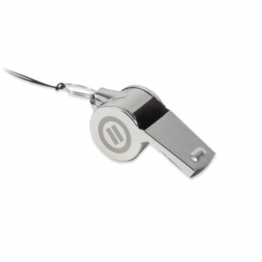 Logo trade promotional items picture of: Metal whistle