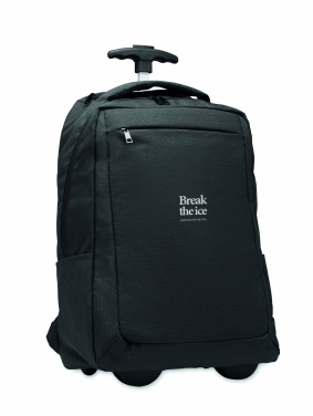 Logo trade promotional gifts image of: 480D RPET backpack trolley