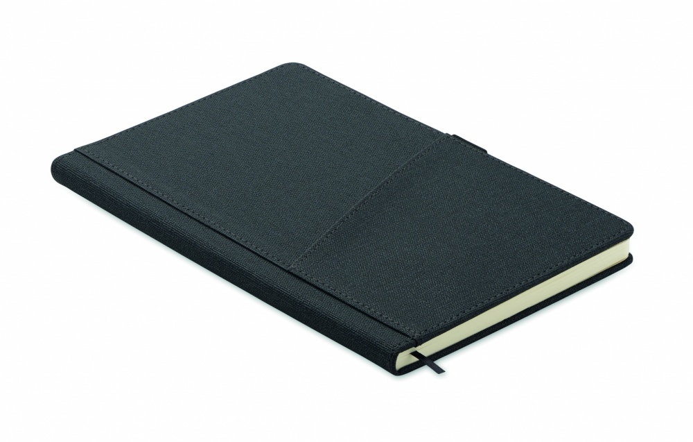 Logo trade advertising products image of: A5 notebook PU front pocket