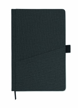 Logo trade promotional giveaways image of: A5 notebook PU front pocket