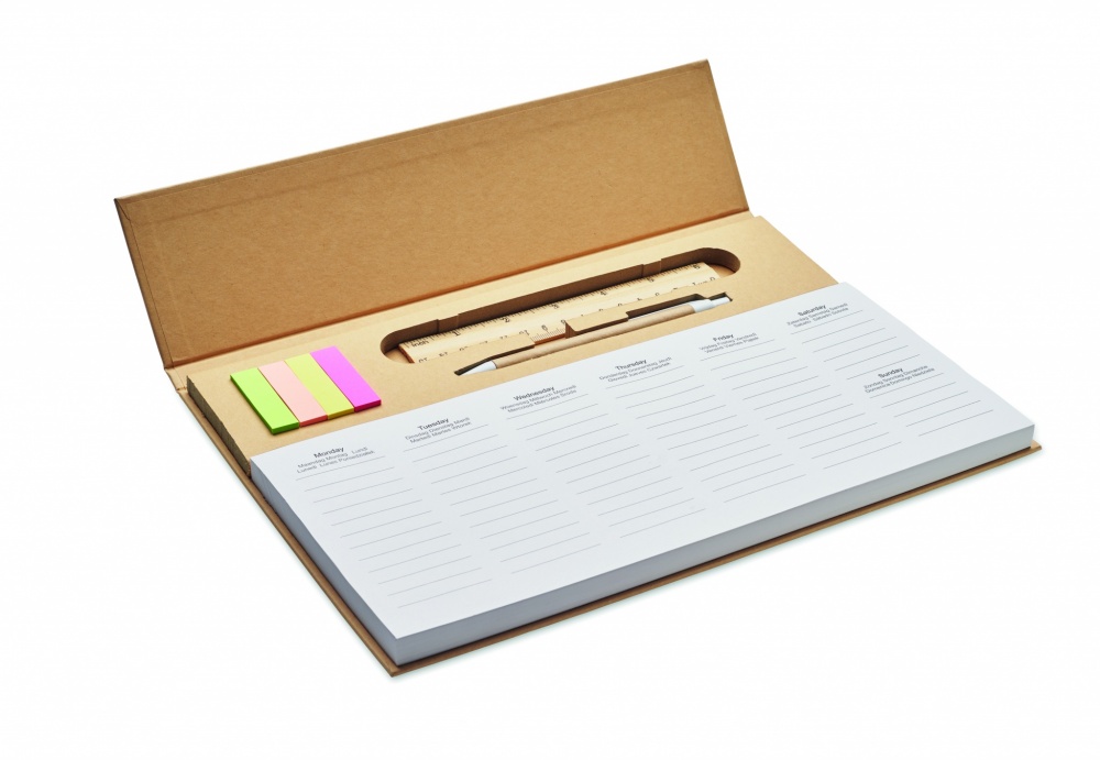 Logo trade promotional item photo of: Weekly desktop planner