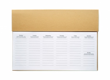 Logo trade promotional giveaways picture of: Weekly desktop planner