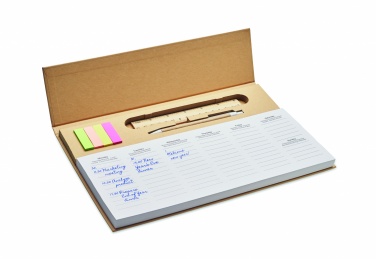 Logotrade promotional items photo of: Weekly desktop planner