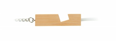 Logotrade promotional gift picture of: Bamboo key ring and stand