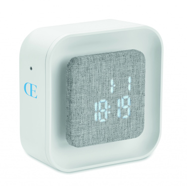 Logo trade promotional gifts image of: Recycled ABS/RPET alarm clock Stuttgart