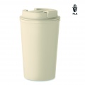 PLA double wall tumbler 350ml, Beige