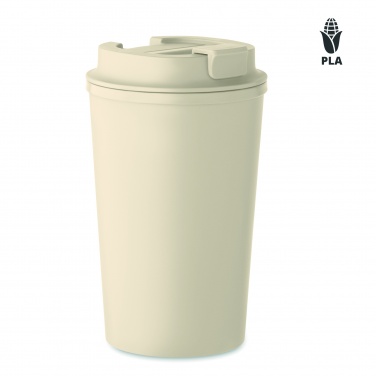 Logo trade business gifts image of: PLA double wall tumbler 350ml