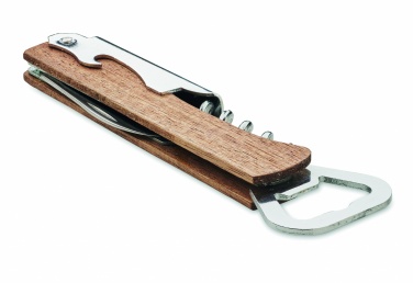 Logo trade promotional merchandise picture of: 3 in 1 bamboo bottle opener WOOL