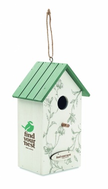 Logo trade promotional products image of: Bird house in plywood