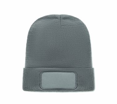 Logo trade advertising products picture of: Unisex beanie RPET polyester