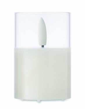 Logo trade advertising products picture of: LED wax candle in glass holder