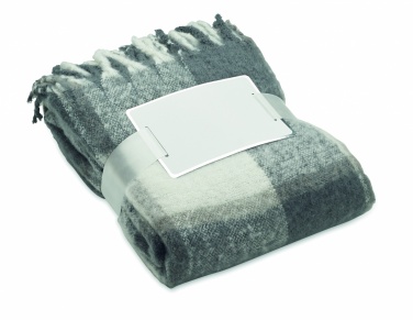 Logo trade promotional gifts picture of: Chequered mohair blanket