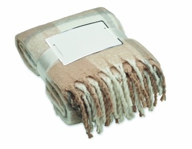 Logo trade promotional merchandise picture of: Chequered mohair blanket