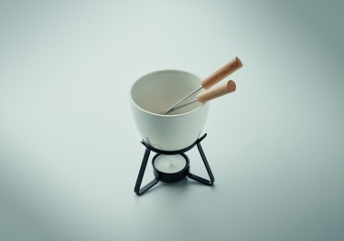 Logo trade promotional gifts image of: Ceramic fondue set 240 ml