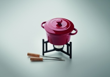 Logo trade promotional giveaways picture of: Ceramic fondue set 300 ml