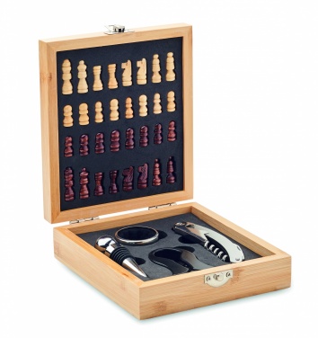 Logotrade promotional product image of: Chess board wine set