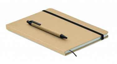 Logo trade promotional merchandise picture of: A5 notebook in recycled carton