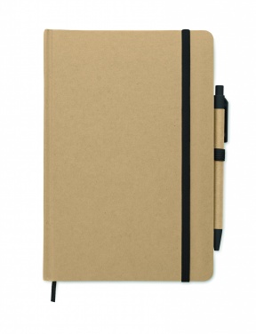 Logo trade corporate gifts image of: A5 notebook in recycled carton