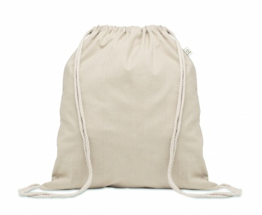 Logotrade business gift image of: Recycled cotton drawstring bag