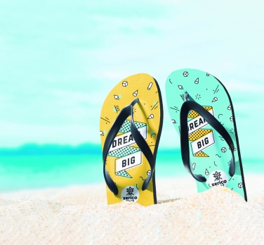 Logo trade promotional merchandise photo of: Sublimation beach slippers