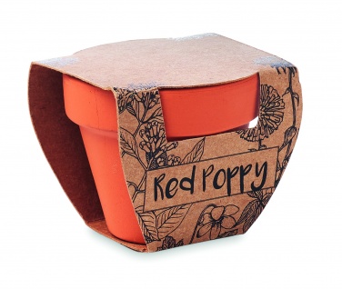 Logo trade corporate gift photo of: Terracotta pot 'poppy'