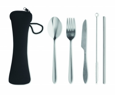 Logo trade promotional items picture of: Cutlery set stainless steel