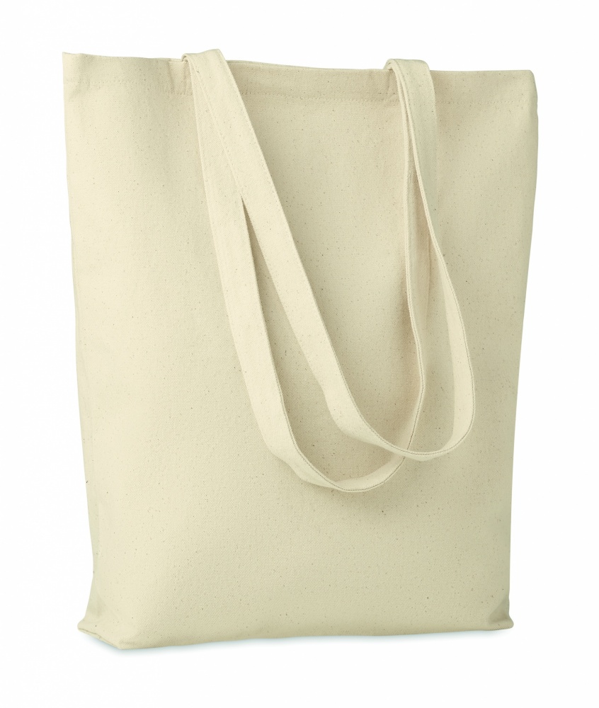 Logo trade promotional merchandise picture of: Canvas shopping bag 270 gr/m²