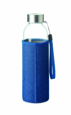 Logotrade corporate gift picture of: Glass bottle in pouch 500 ml