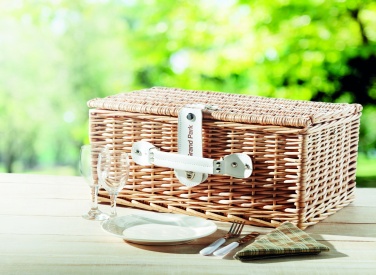 Logotrade advertising products photo of: Wicker picnic basket 2 people