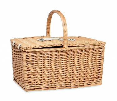 Logotrade advertising products photo of: Wicker picnic basket 4 people