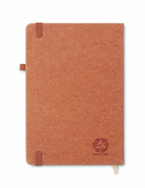 Logo trade promotional gifts picture of: Recycled Leather A5 notebook